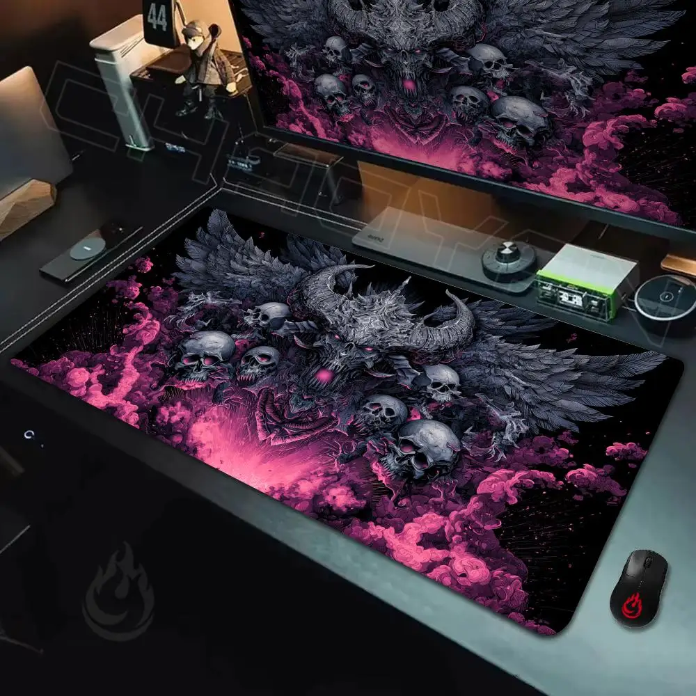 Terrifying demon skulls Mouse Pad Large Computer Office Game Table Mats Rubber Anti-slip XXL Mouse Mat HDP Long Desk Pads