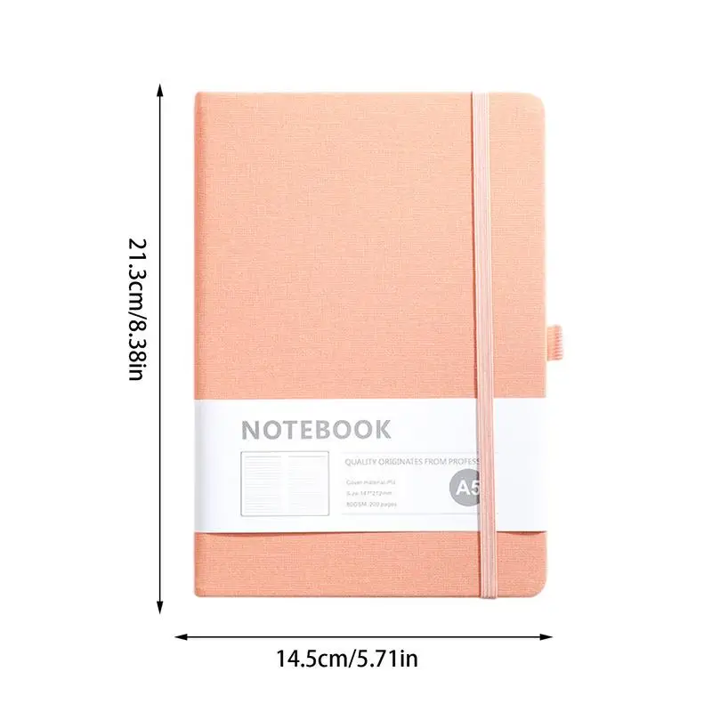 Diary Notebook A5 PU Leather Cover Horizontal Line Notebook Journal 200 Pages Notepads Diary Agenda Business Work Notebook