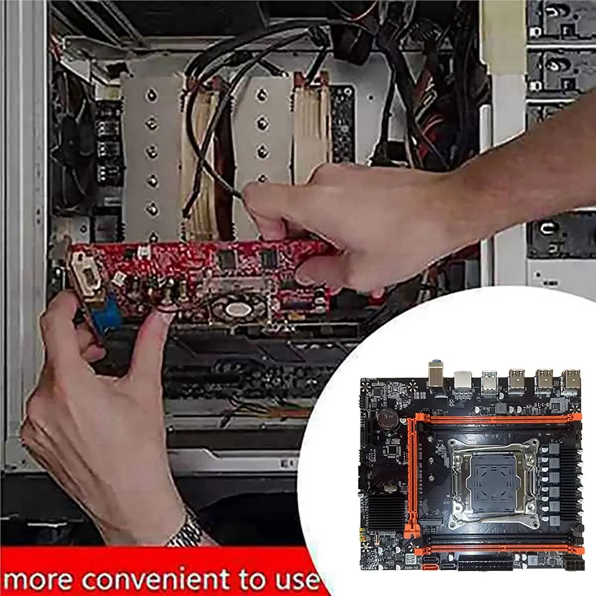 AA80 X99 Desktop Motherboard B85 LGA2011-.2 PCIE SATA3.0 4X DDR4 REG ECC RAM Slots X99 Gaming Motherboard Kit