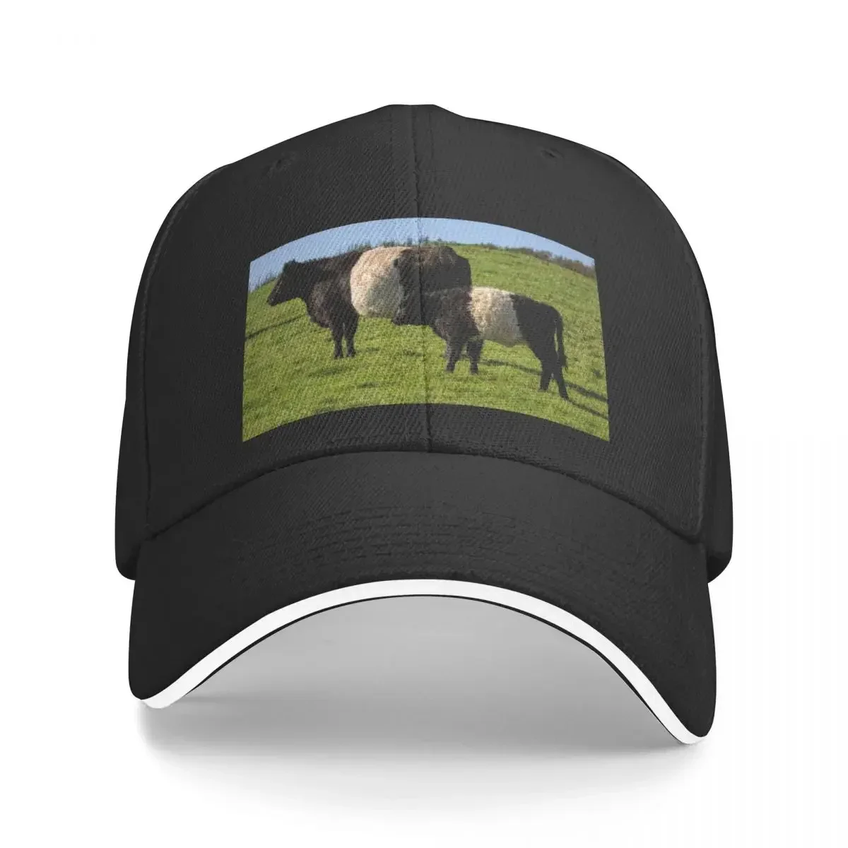 

Belted Galloway Cattle Baseball Cap Hat Man Luxury Snap Back Hat Men's Caps Women's