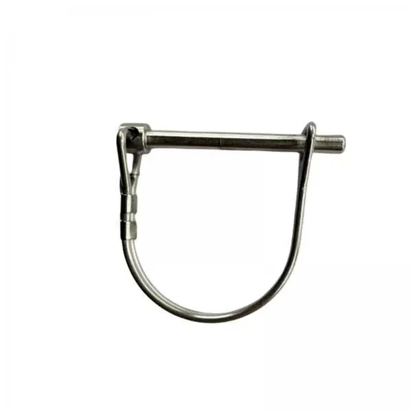 Secure D Shaped Safety Coupler Pin Marine Grade Stainless Steel Heavy Duty Locking Pin for Tractor and Sprayer