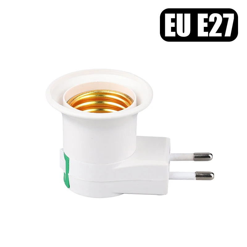 E27/E26 Plug-In Light Socket Adapter – Flexible Gooseneck Extension With On/Off Switch, Rust-Resistant, For Nightstand, Bedside, Wall Bases