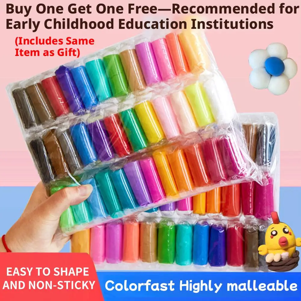 12/24/36PCS Air Dry Clay Ultra Light and Air Dry Clay for Children Non-Toxic and Eco-Friendly Modeling Magical Clay with Tools