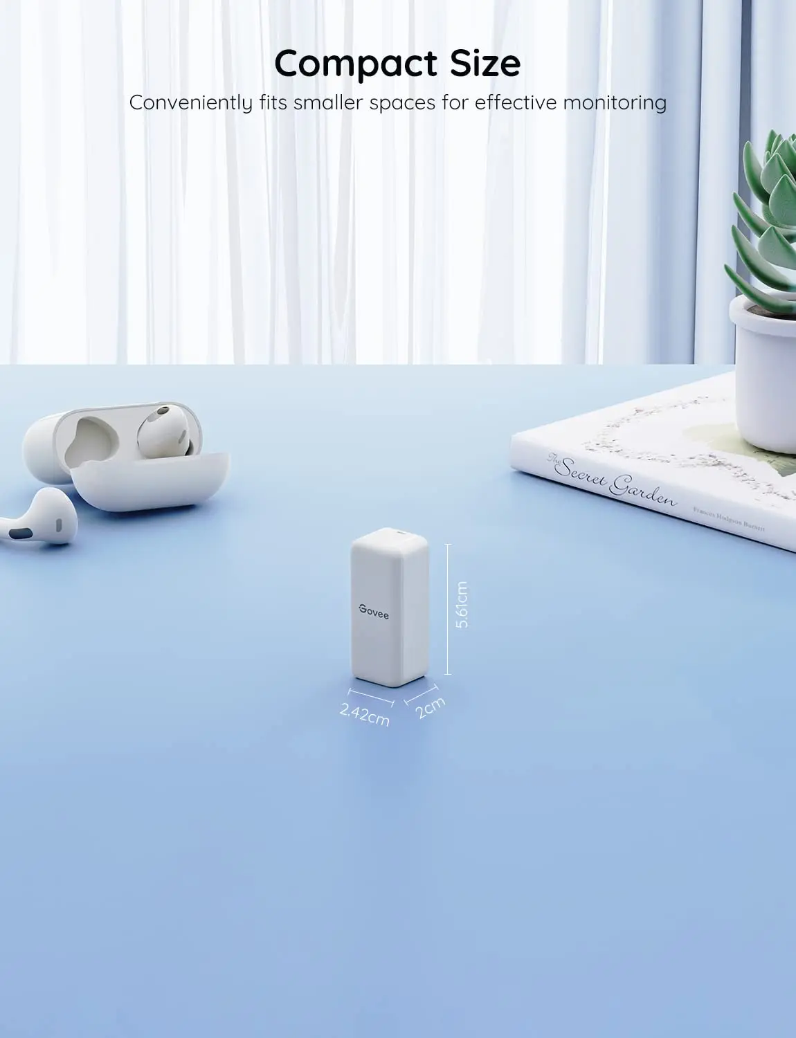 3-Pack WiFi Temperature Humidity Monitor with App Alerts, Data Storage for Home & Greenhouse