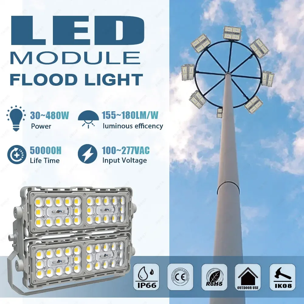BBIER Energy-saving Aluminum Lamp Body Night Market Lighting protection Grade IP66 120W/150W Solar LED Flood Light