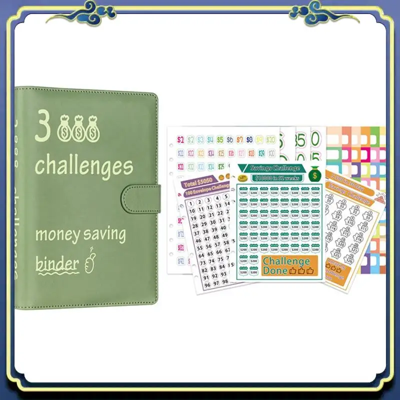 แบบพกพา 100 ซอง Challenge Binder Savings Challenges Book Money Saving Planner Budget Binder