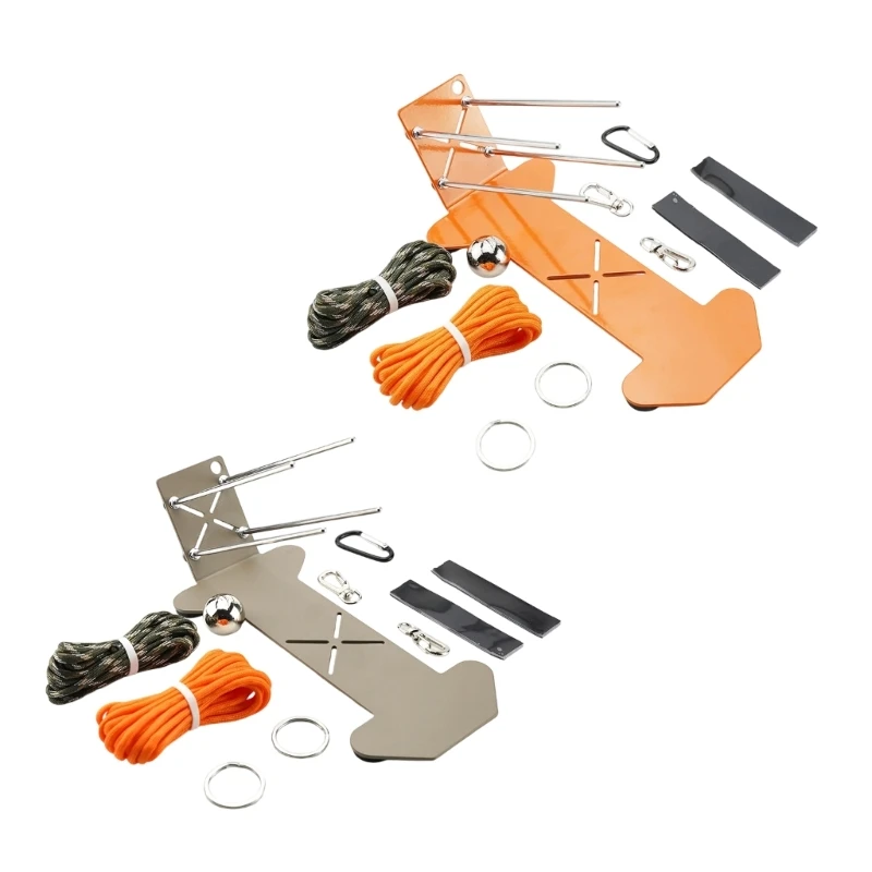 F1FD Cord Work Position Aid with Metal Frame for Wrist Cord Making, Craft Table Tasks and General DIY Project Use