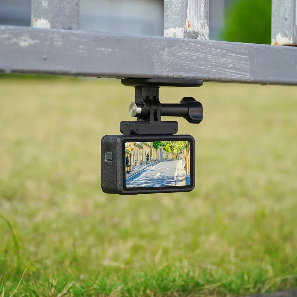 Flymile Action 5 Pro حامل الصدر المغناطيسي + حزام الرقبة لـ DJI Action 4/Insta360 Ace Pro 2 حامل كاميرات مراقبة عالي الجودة POV Selfie Accessories