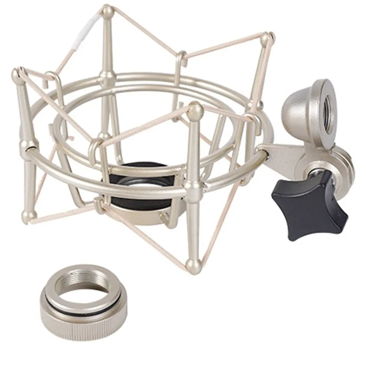 DT75BG Metal Shock Mount for Microphone for MK4/8 49 Etc Condenser Microphone Live Streaming Stand M25 Connector