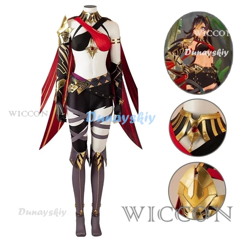 

Dehya Cosplay Game Genshin Impact Dehya Cosplay Costume Cosplay Christmas Costume Sumeru Plus Size Suit