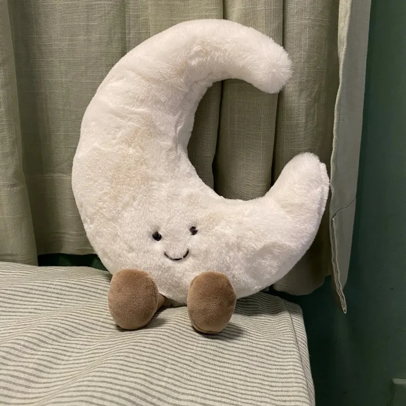 Cute Penguin Plush Toy Soft Stuffed Sun & Moon Design Water Peanut Shape Home Decor & Birthday Gift New Arrival 2026