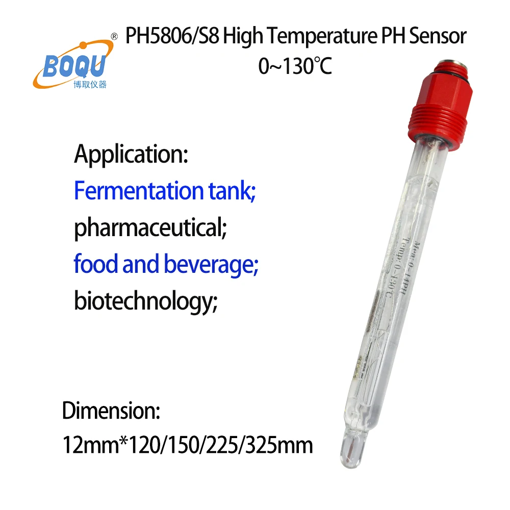 Boqu PH5806/S8 Wysokotemperaturowy czujnik PH (130c)