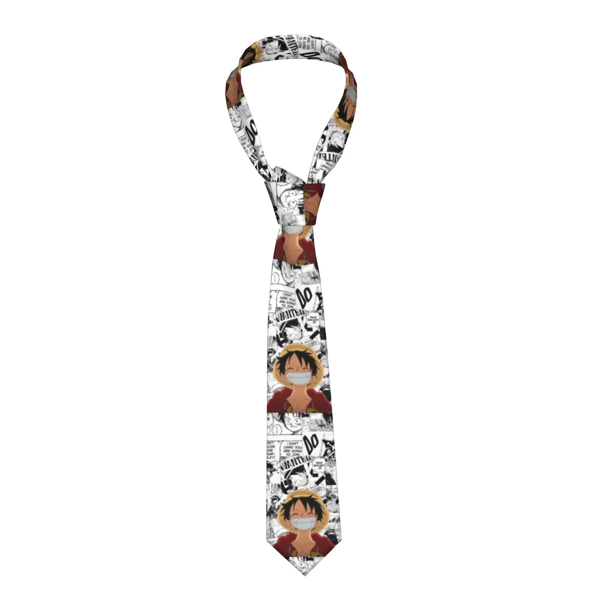 

Japan Manga Men Women Necktie Fashion 8 cm Narrow One Piece Japanese Anime Neck Tie for Men Accessories Cravat Wedding Business