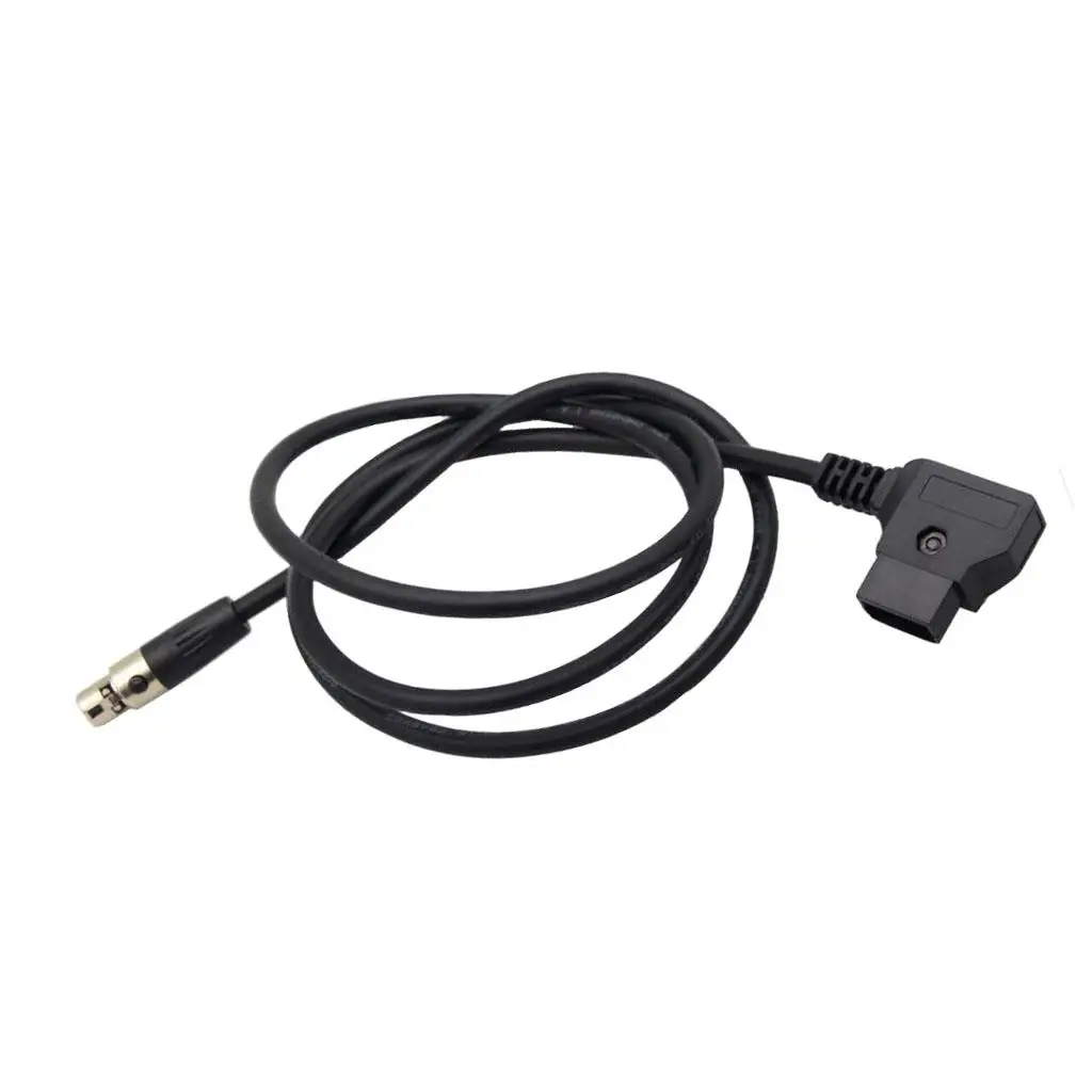Dtap to Mini XLR 4pin Power Cord 1 Meter ABS Cable for TV Logic Monitor and Filming Equipment