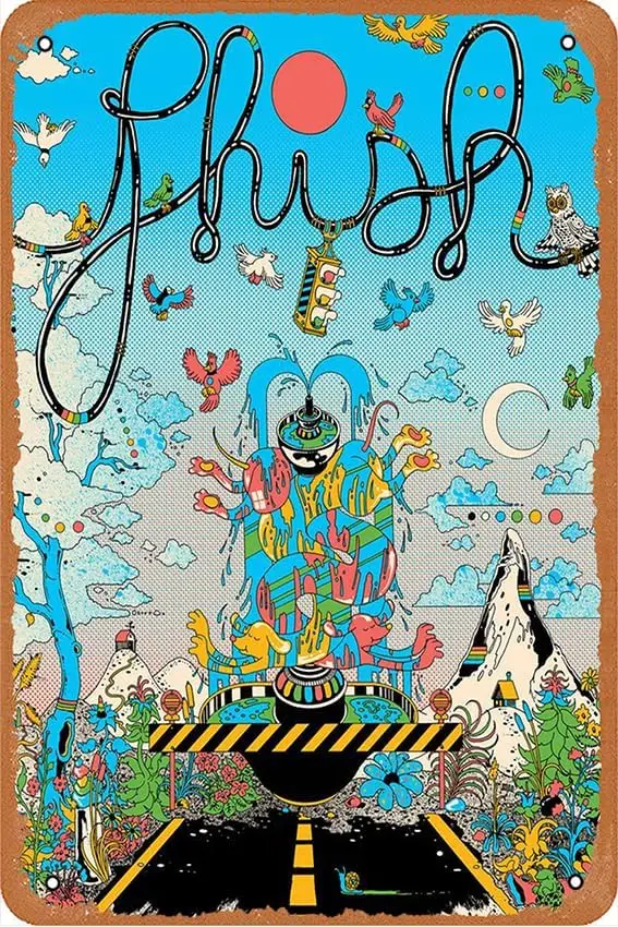 Phish 2021 (AP Edition) Concert Posters Vintage Metal Tin Sign Wall Decor for Bars, Restaurants, Cafes, Pubs 12 x 8 Inch Ar sign