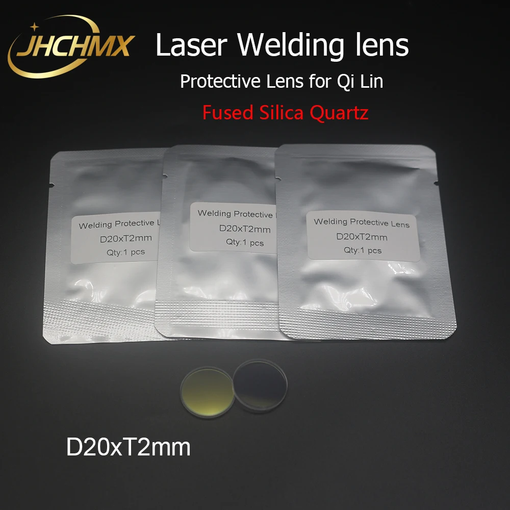 Jhchmx-fiber Laser Welding Hand-holder Lente de Proteção do Windows Cabeça de Arma D20 t2 para qi Lin