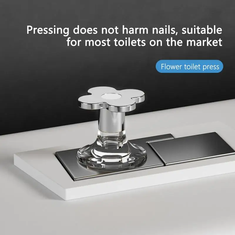 Flower Shaped Flush Replacement Press Button Toilet Push Button Waterproof Water Tank Push Switch Bathroom