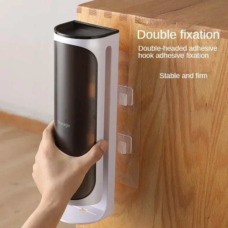 Wall Hanging Plastic Bag Storage Garbage Bag Storage Box Rack Kitchen Bathroom Garbage Bags Organize Trash Bags Dispenser Box