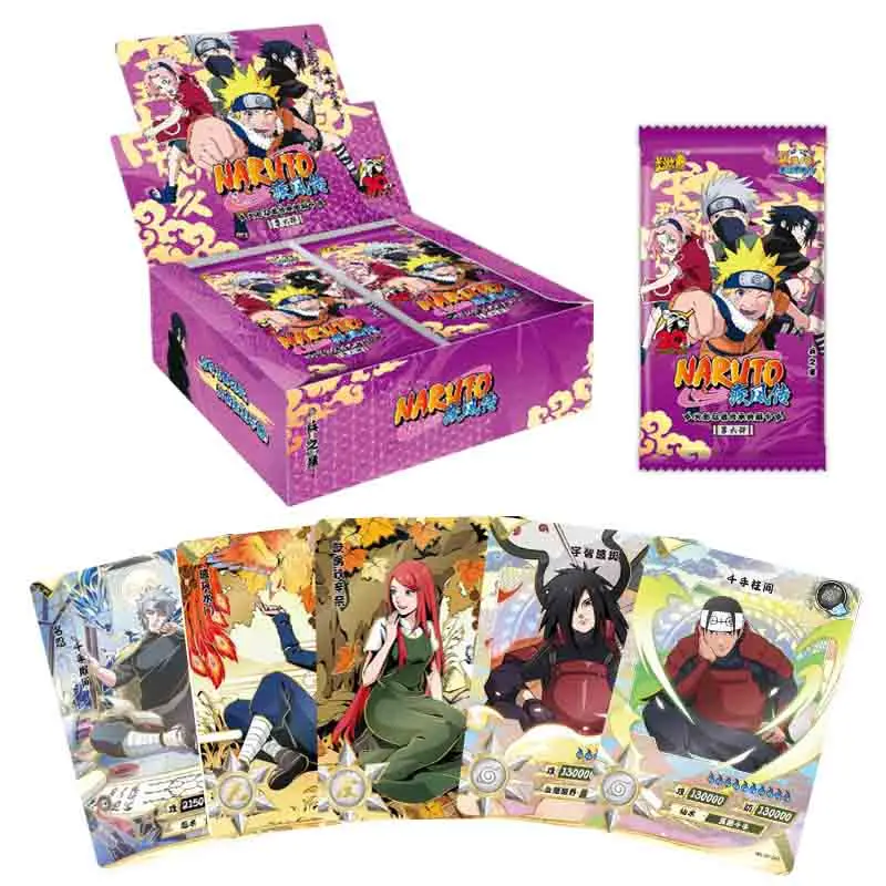 Naruto Kayou Cards Tier 4 Wave 5 Collection Booster BOX With EX Pack Naruto War Box Cards kayou Rare BP CR Cards