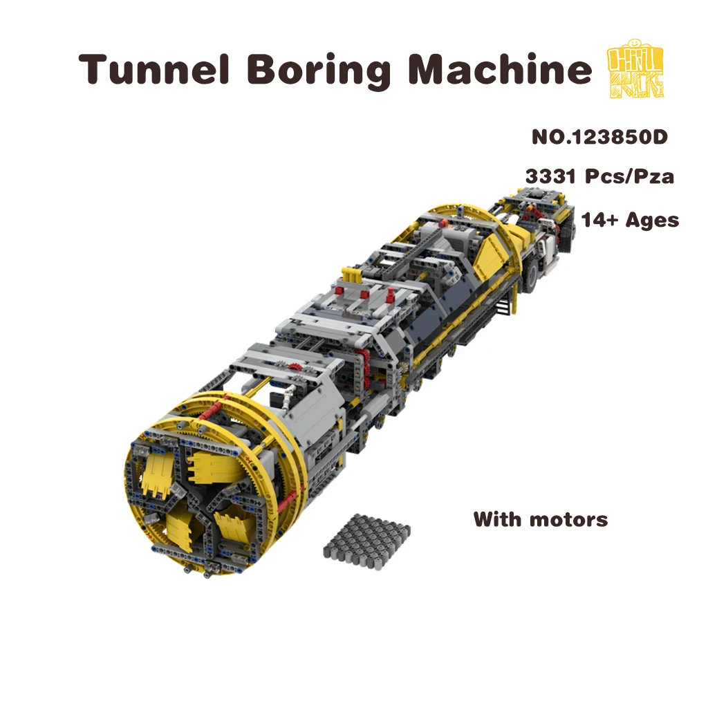 

Moc-123850 Tunnel Boring Machine Model With PDF Drawings Building Blocks Bricks DIY Toys Birthday Christmas Gifts