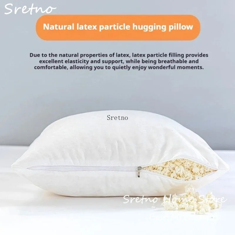 

SRETNO Natural Latex Particle Sofa Cushions Technology Cloth Waterproof Cushion Cover Home Decorations Cushion Car Seat Cushions