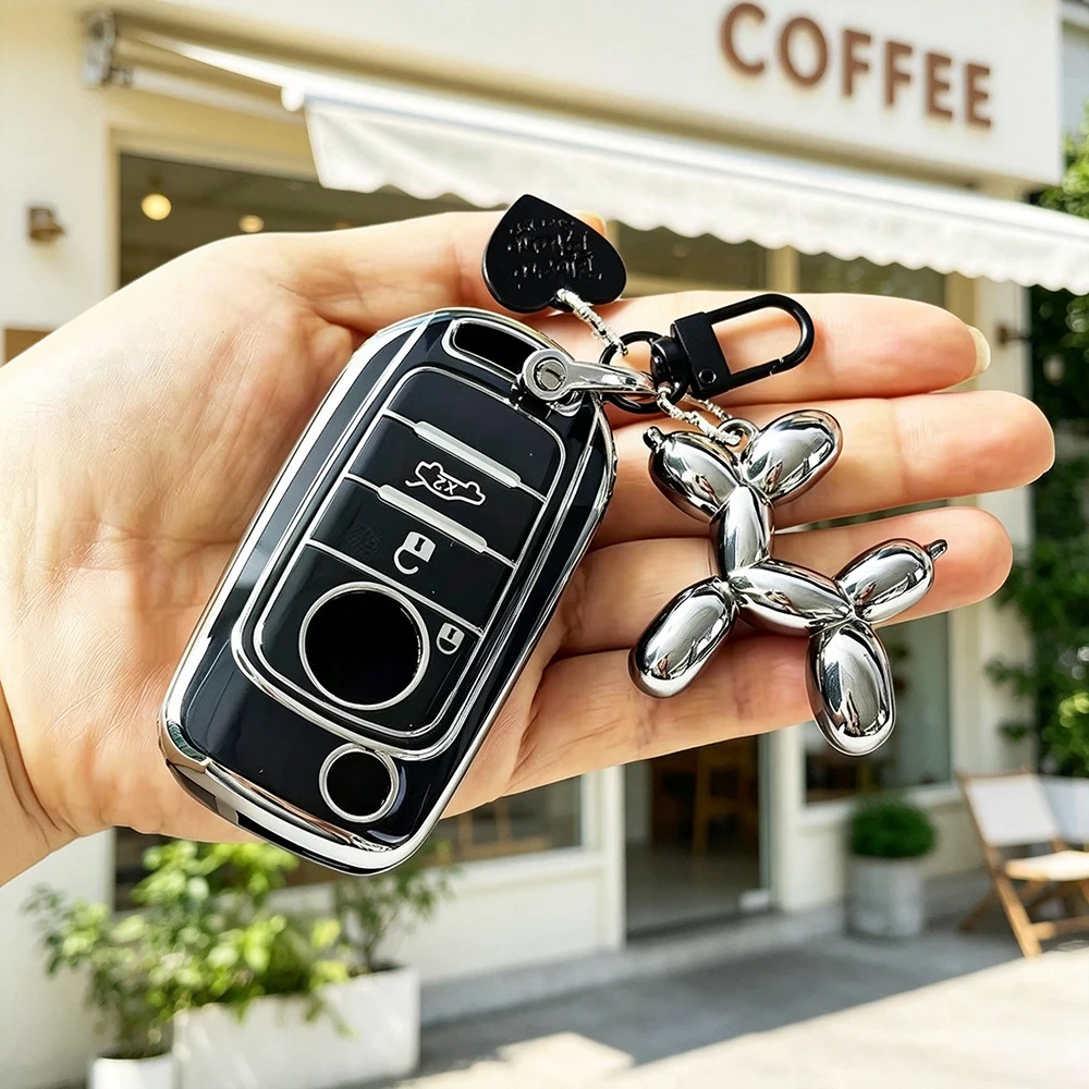 TPU Car Flip Key Case Cover for FIAT Tipo Tprp Freedom 500X Doblo Argo Nuovo Grazie Key Shell Fob Protective Accessories