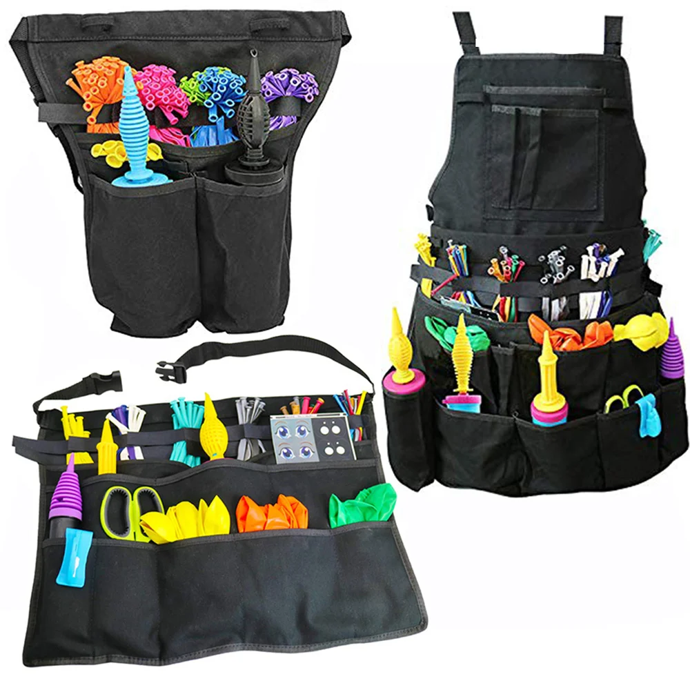 

Multifunctional Balloons Organizer Bag Pump Accessories Portable Balloon Tool Bag Entertainer Clown Balloon Twister Waist Bag