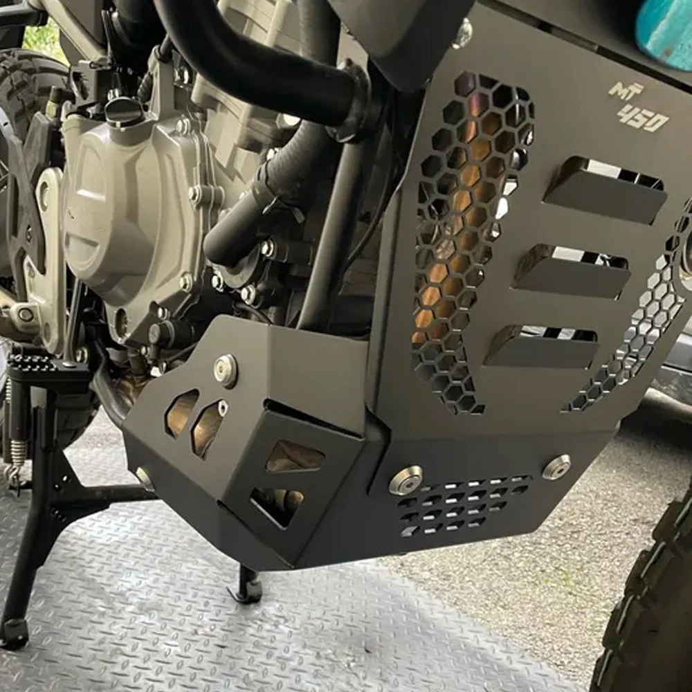 Image of Für CFMOTO 450MT 450 MT MT450 2024 2025 2026 Motorrad-Zubehör Motorschutz Fahrgestellschutz Abdeckung Unterfahrschutz