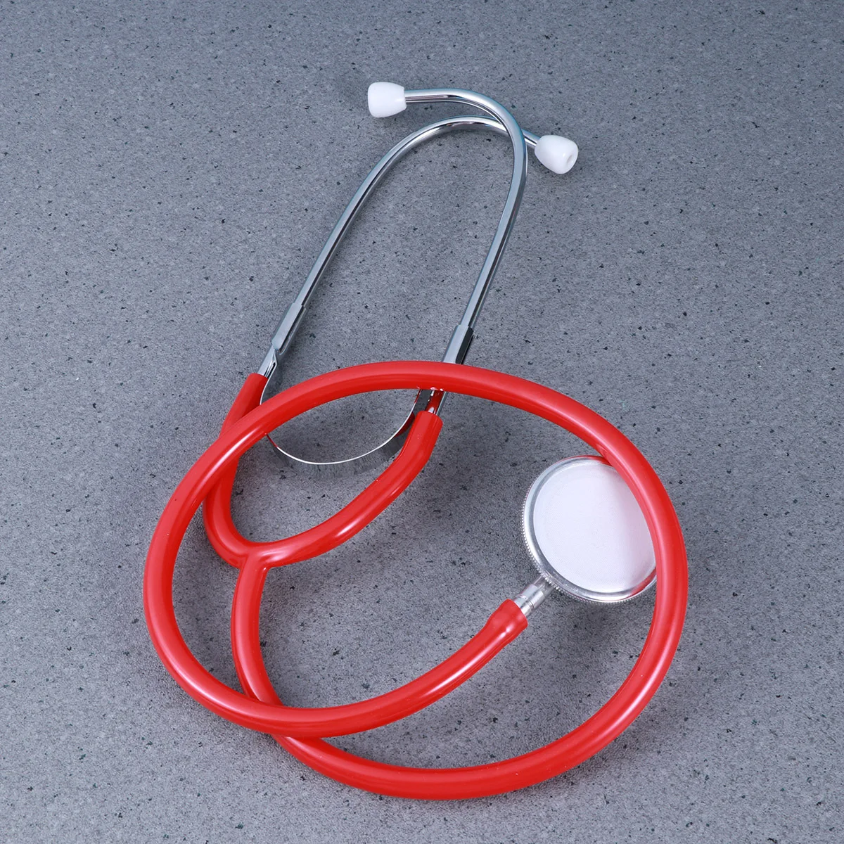 Double Sided Stethoscope Portable Medical Tool Red Dual Head Stethoscope Noise-Free Clear Sound Auscultation Device for Hospital