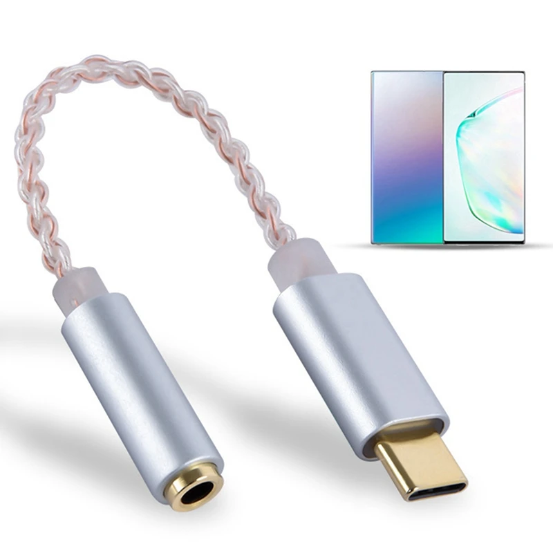 SCLS HIFI DAC Earphone Amplifier USB Type C To 3.5Mm Headphone Audio Adapter 32Bit 384Khz Digital Decoder AUX Converter