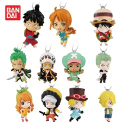 Bandai One Piece Monkey D. Luffy Roronoa Zoro Sanji Nami Law Sabo Gacha STAMPEDE Wano Country Pendant Anime Figure Keychain Toys