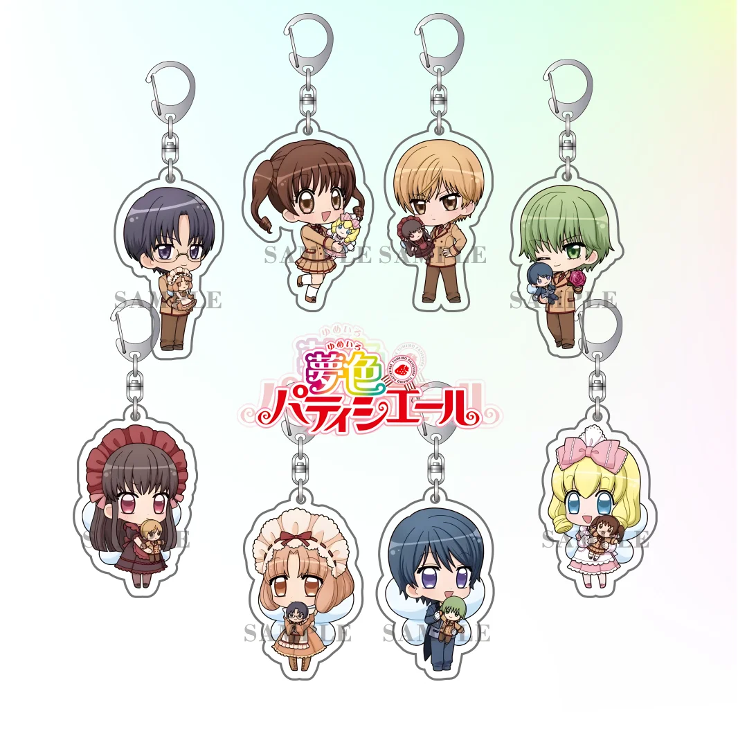 Yumeiro Pâtissière New Halloween Series Cute Chibi Acrylic Keychain Ichigo Amano/Makoto Kashino Bag Pendant Anime Fans Gift