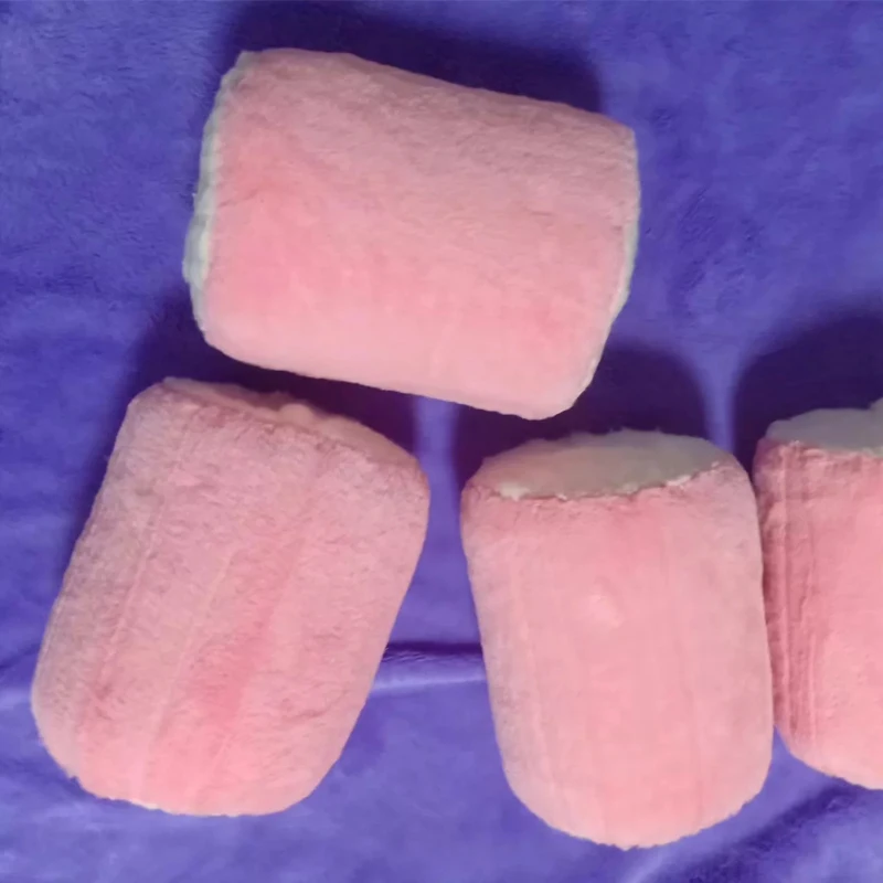 

Extra large Rabbit Fur Fabric Man's Filled Cotton Puffy Tube Soft Fluffy Touch Male Pocket Handmake Sexy Underwear Sheath