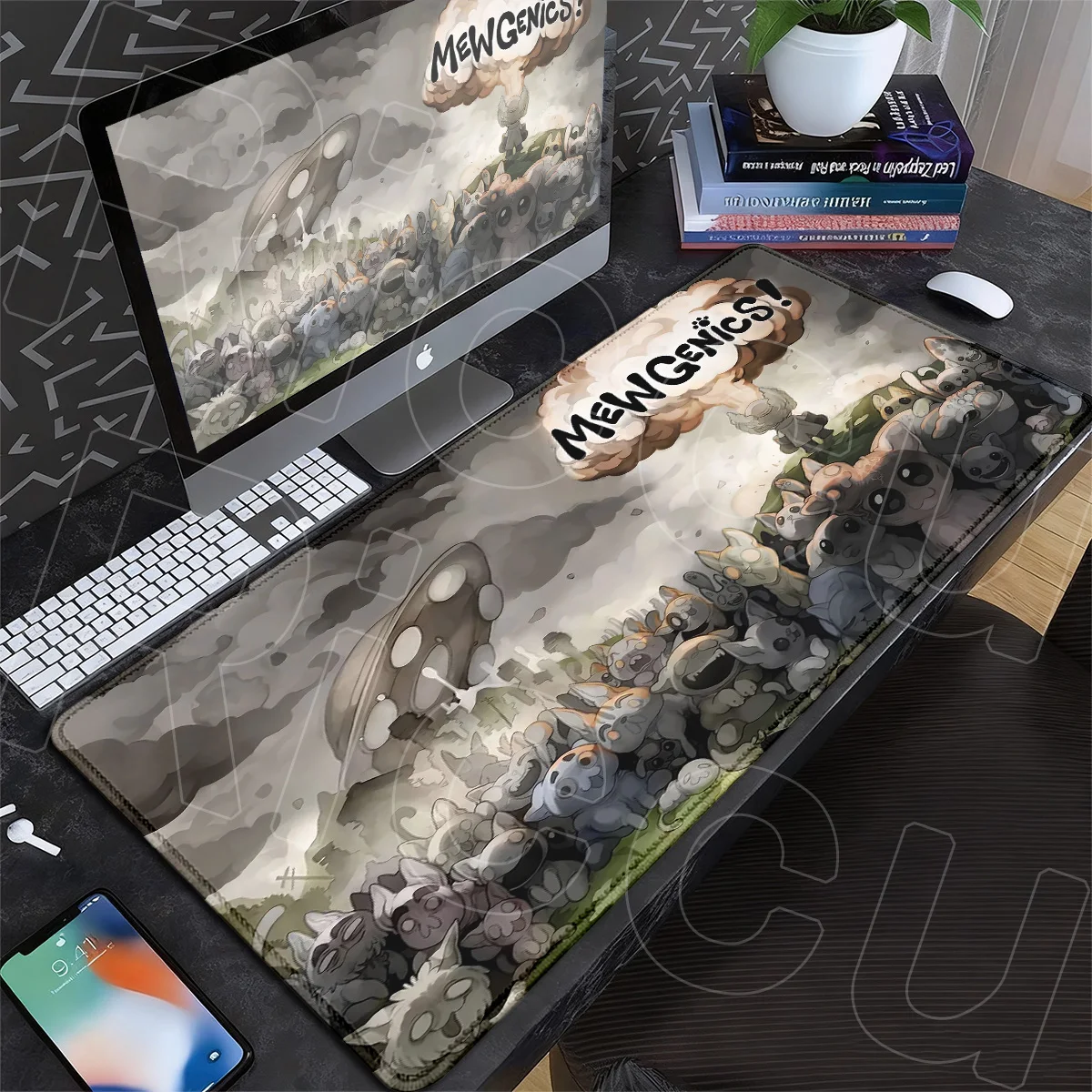 Laptop Keyboard HD Printing Table Rug XXL Mewgenics Extended Anime Mousepad Office Large Non-slip Computer Game Mousemat 90x40cm