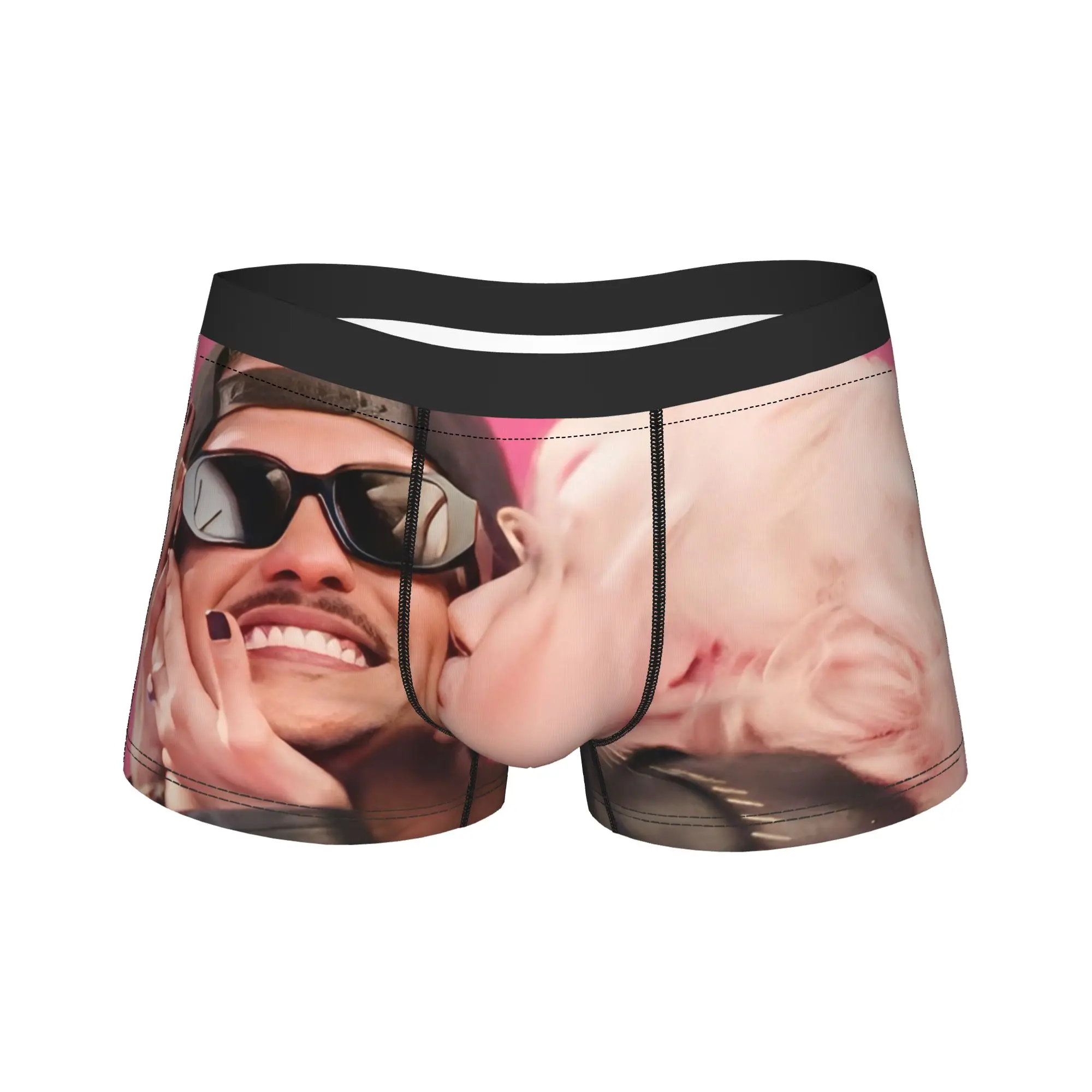 

Men's Roses And Bruno Mars APT Long Underwear Novelty Boxer Briefs Shorts Panties Male Breathable Underpants Plus Size