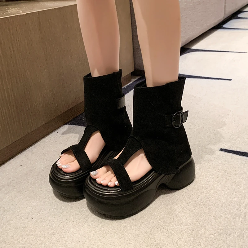 2026 New Women Flat Cool Boots Sandals Platform Sandals Summer Trend Open Toe Sport Shoes Casual Sneaker Ankle Boots Slides