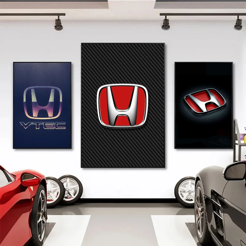 Cool Car Honda Car Self-adhesive Art Waterproof Paper Sticker Coffee House Bar Room Wall Decor