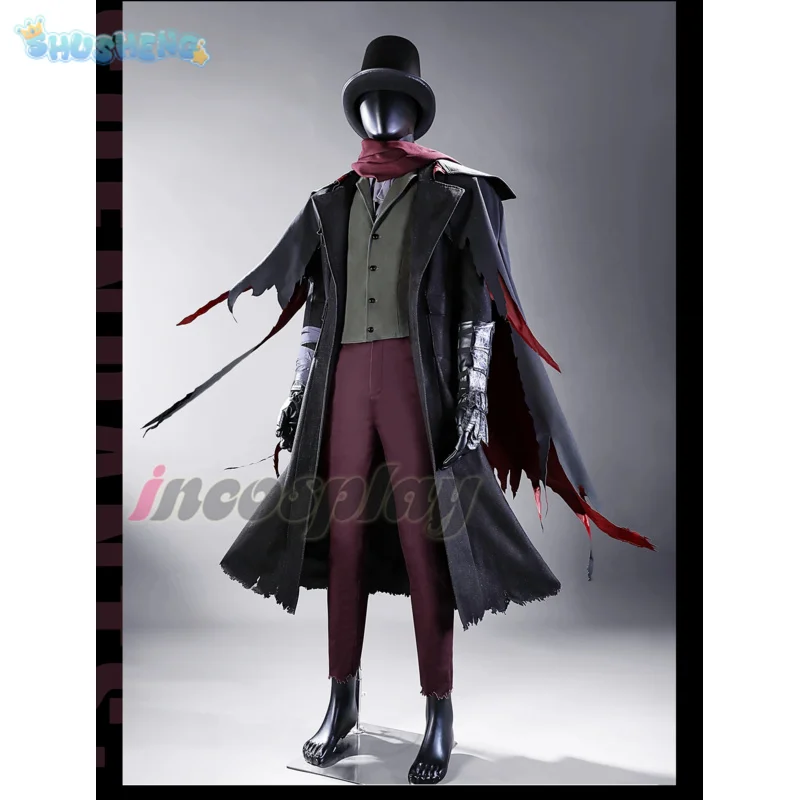 Новинка 2024, игра Bloodborne Gehrman Hunter, карнавальный костюм, шляпа, жилет, перчатки, доспехи, реквизит, Хэллоуин, Рождество, мужской красивый костюм