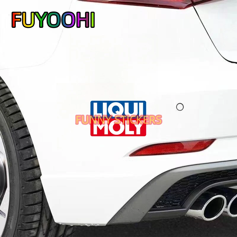 FUYOOHI Liqui Moly Creative Car Stickers Scratch Proof Funny Decal Personality RV Refrigerator Car Goods