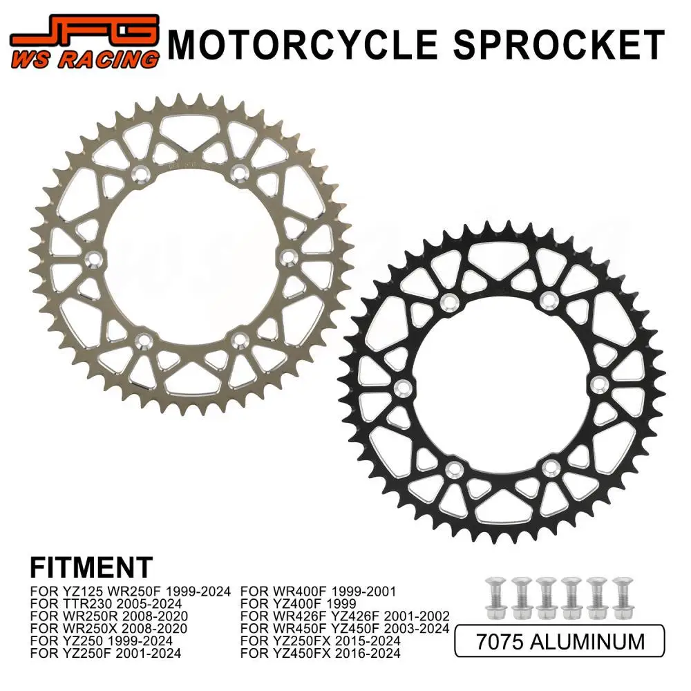 

Цепная Звездочка аксессуары для мотоциклов CNC алюминий для YAMAHA YZ125 WR250F 1999-2024 WR 250R 250X 2008-2020 YZ250 YZ250F WR450F