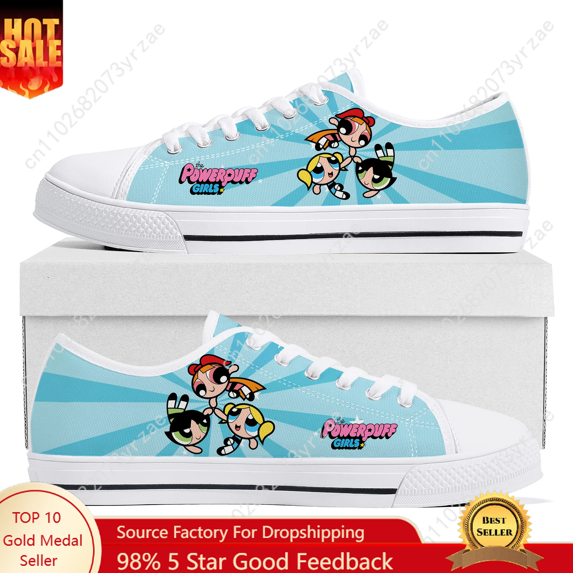 

The Powerpuff Girls Low Top High Quality Sneakers Mens Womens Teenager Canvas Sneaker Casual Shoes Fashion Patterns Custom Shoes