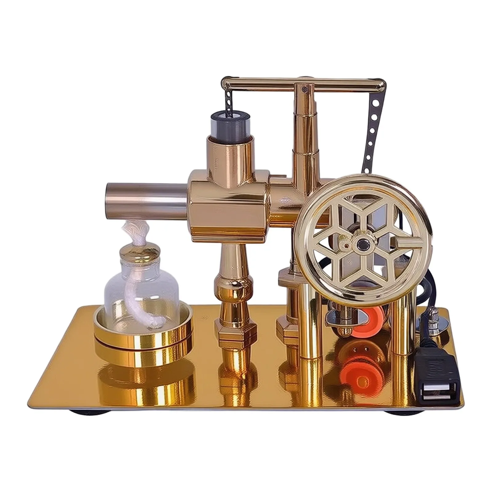 for educational Display As Shown In The Picture Single Cylinder Generator for educational Model Metal Engine Model Visual