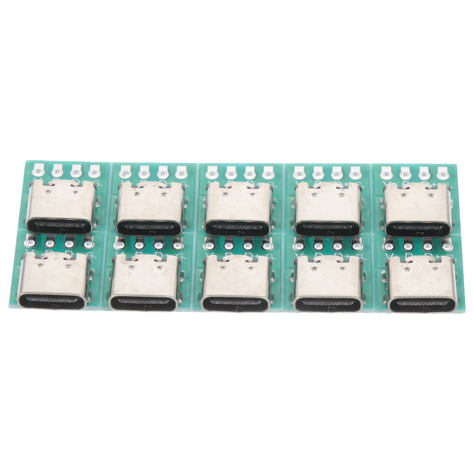 

10 Pcs Adaptor USB Connector Board Breakout DIY 31 Serial Female Data Line Cable Transmission Adapter PCB Converter Zinc Alloy