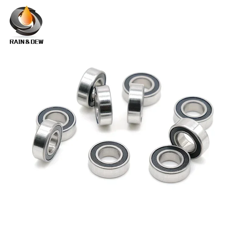 

10PCS MR125RS Bearing 5x12x4 mm ABEC-7 Hobby Electric RC Car Truck MR125 RS 2RS Ball Bearings MR125-2RS Black Sealed