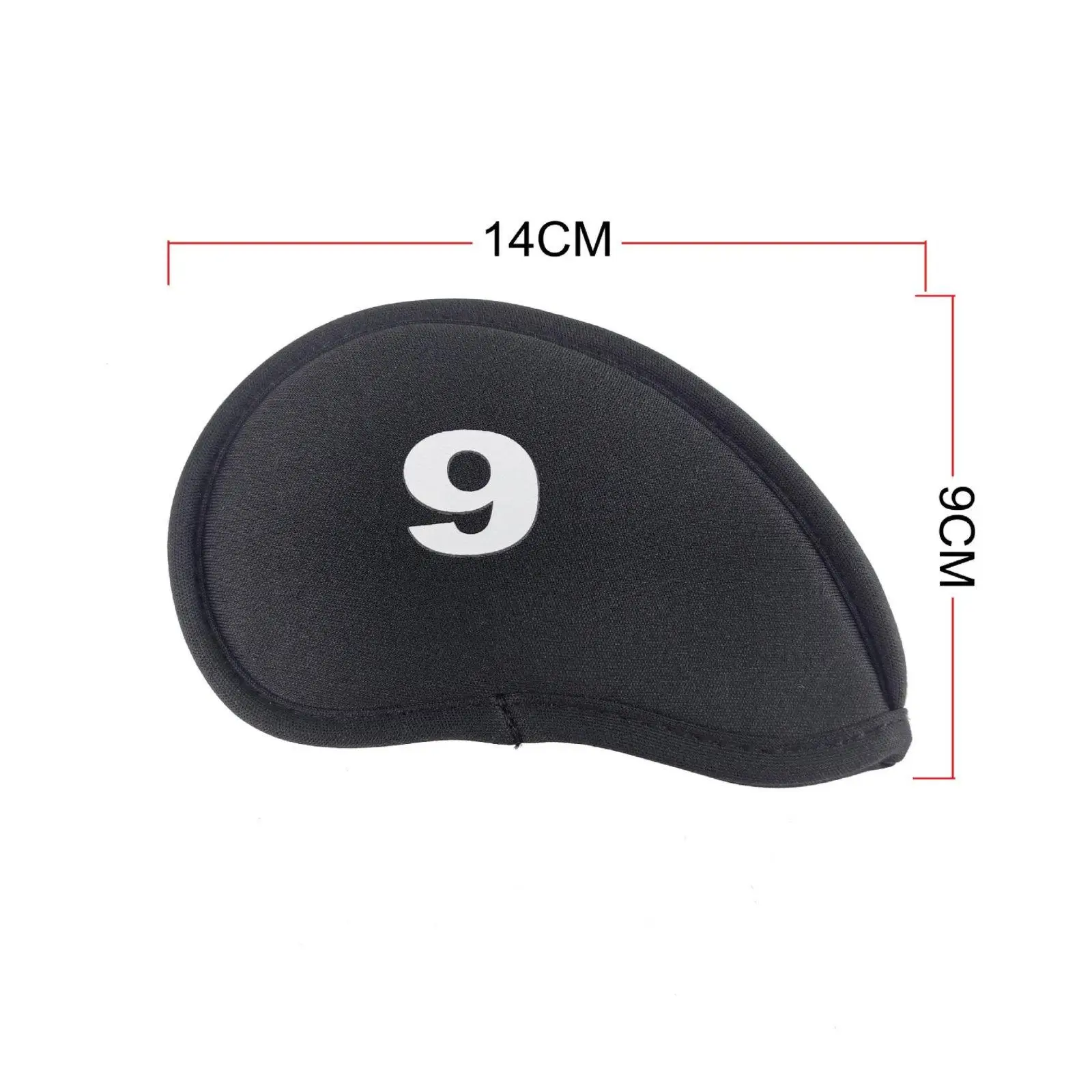 Durable Fabric Golf Iron Covers Set of 10 with Clear Markings for Quick Club Selection Snug Fit Head Protectors for Golf Bag Use