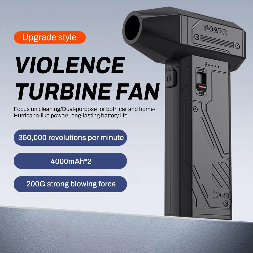 

Mini Electric Air Duster Air Blower-350000RPM Super Power,Rechargeable Max wind speed 55 m/s Highspeed Brushless Motor for Clean