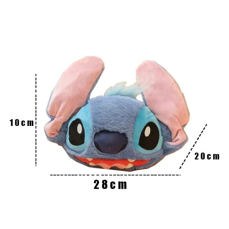 Stitch Cartoon Poggiatesta per auto Simpatico poggiatesta in peluche Cuscino per il collo Interni automobilistici Decorazione interna per auto Regalo di Natale