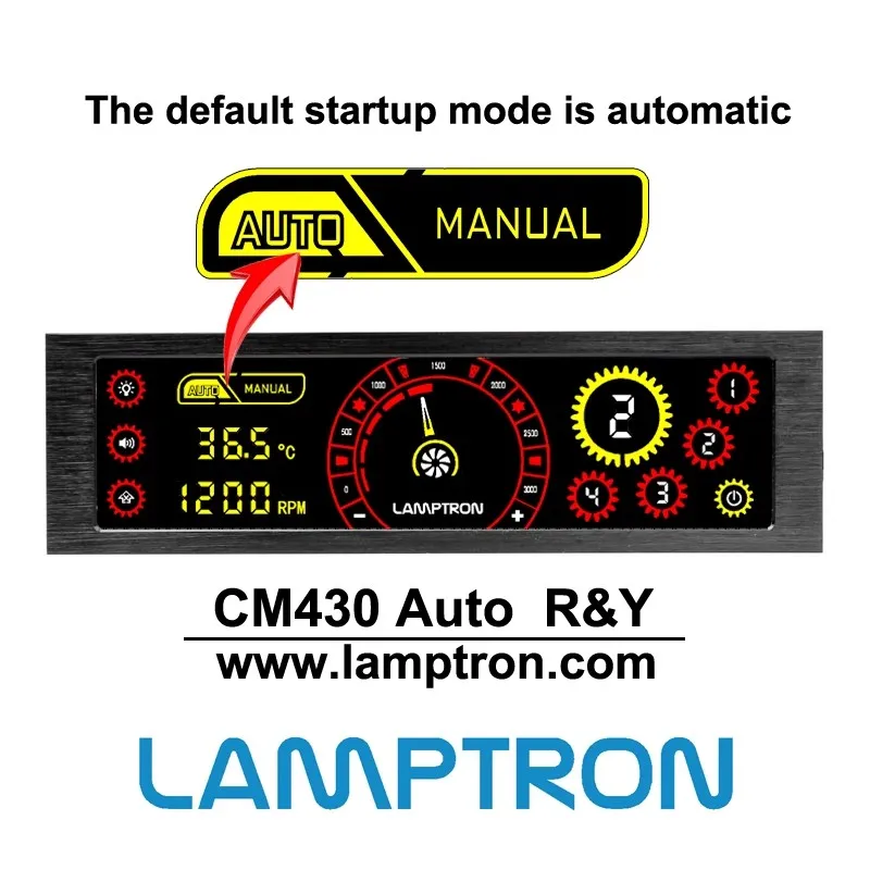 LamptronCM430 Fan Controller for PC Computer CPU GPU Hardware 3pin 4pin 8pin 3-9V 4A PWM Fan Speed Controller with LED