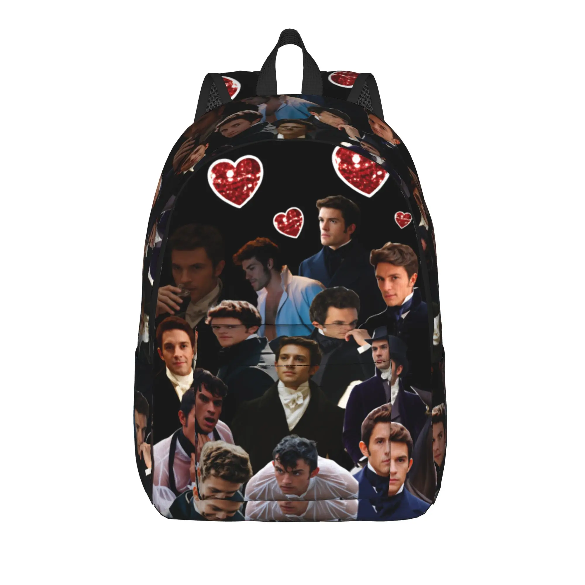Jonathan Bailey Backpack  University Backpacks Women Men Funny School Bags Colorful Soft Rucksack