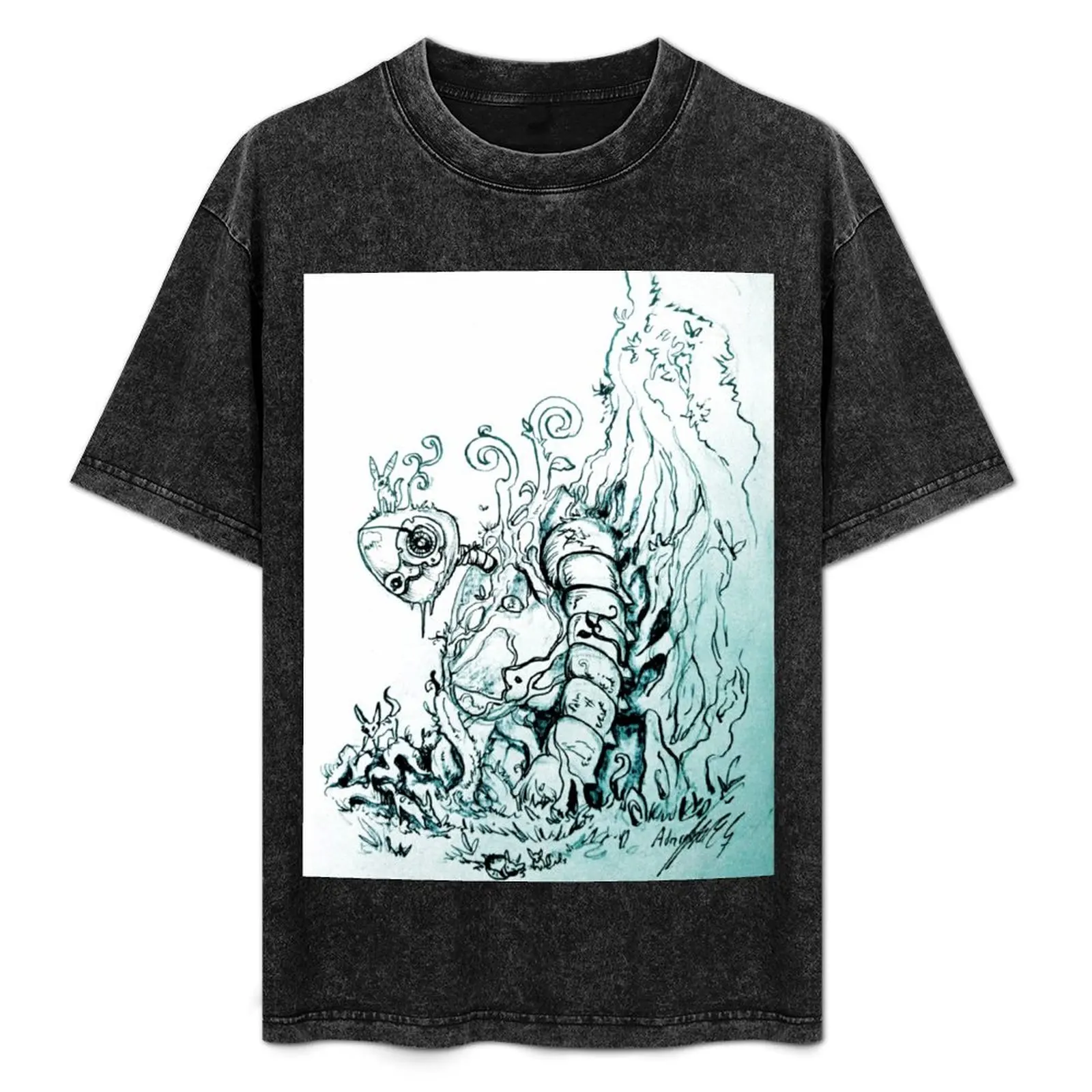 

Flying Castle, Laputa T-Shirt vintage clothes Blouse slim fit t shirts for men